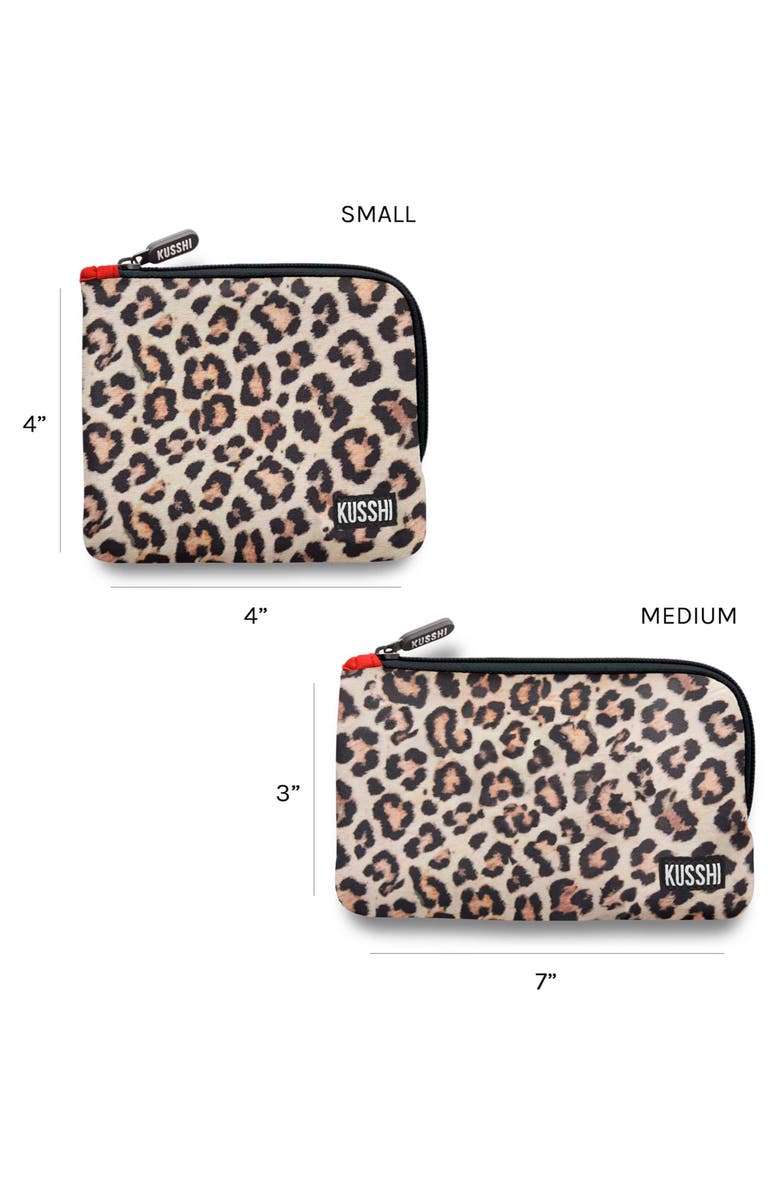 KUSSHI On the Go Pouch Set, Alternate, color, Leopard/Red