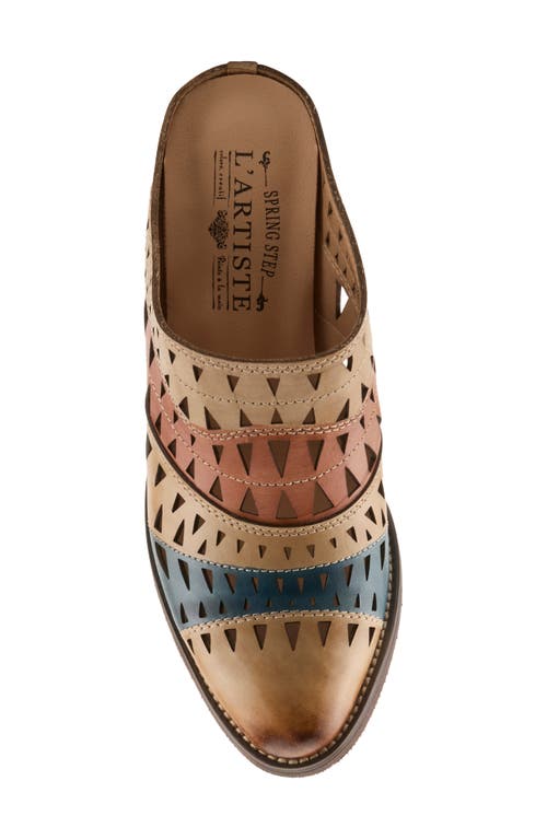 L'artiste By Spring Step Fantasee Mule In Tan Multi