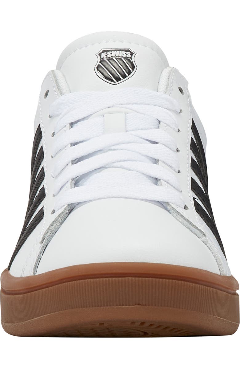 K-Swiss Court Tie Breaker II Sneaker, Alternate, color, White/ Black/ Gum