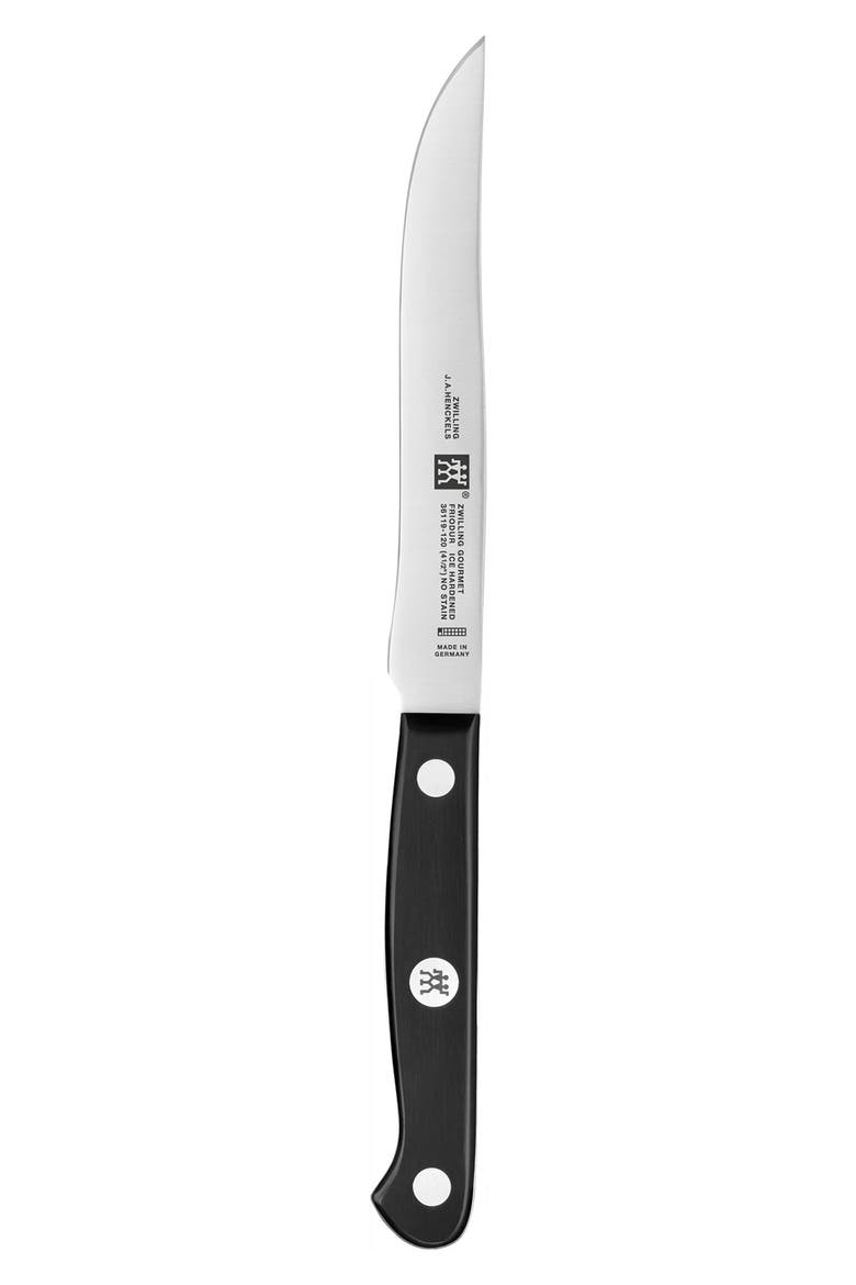4-Piece Gourmet Steak Knife Set, Alternate, color, SILVER