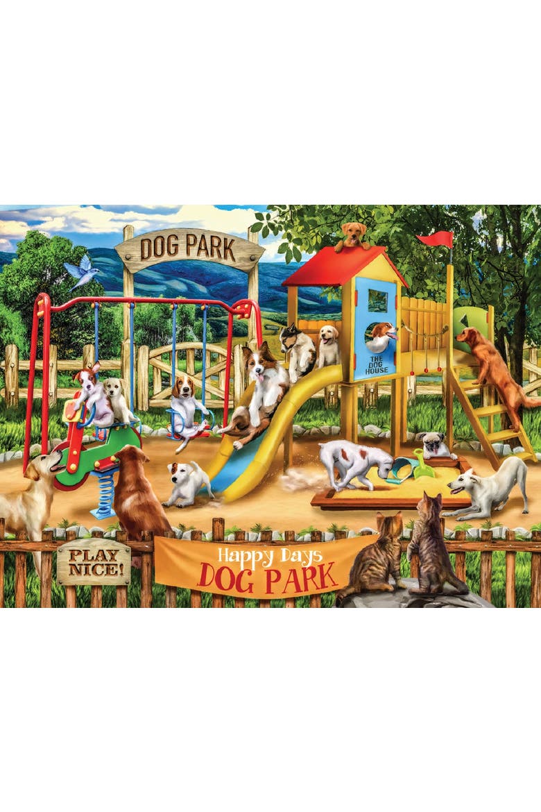 Happy Days Dog Park 1000 piece Jigsaw Puzzle for Adults, Alternate, color, Multicolor