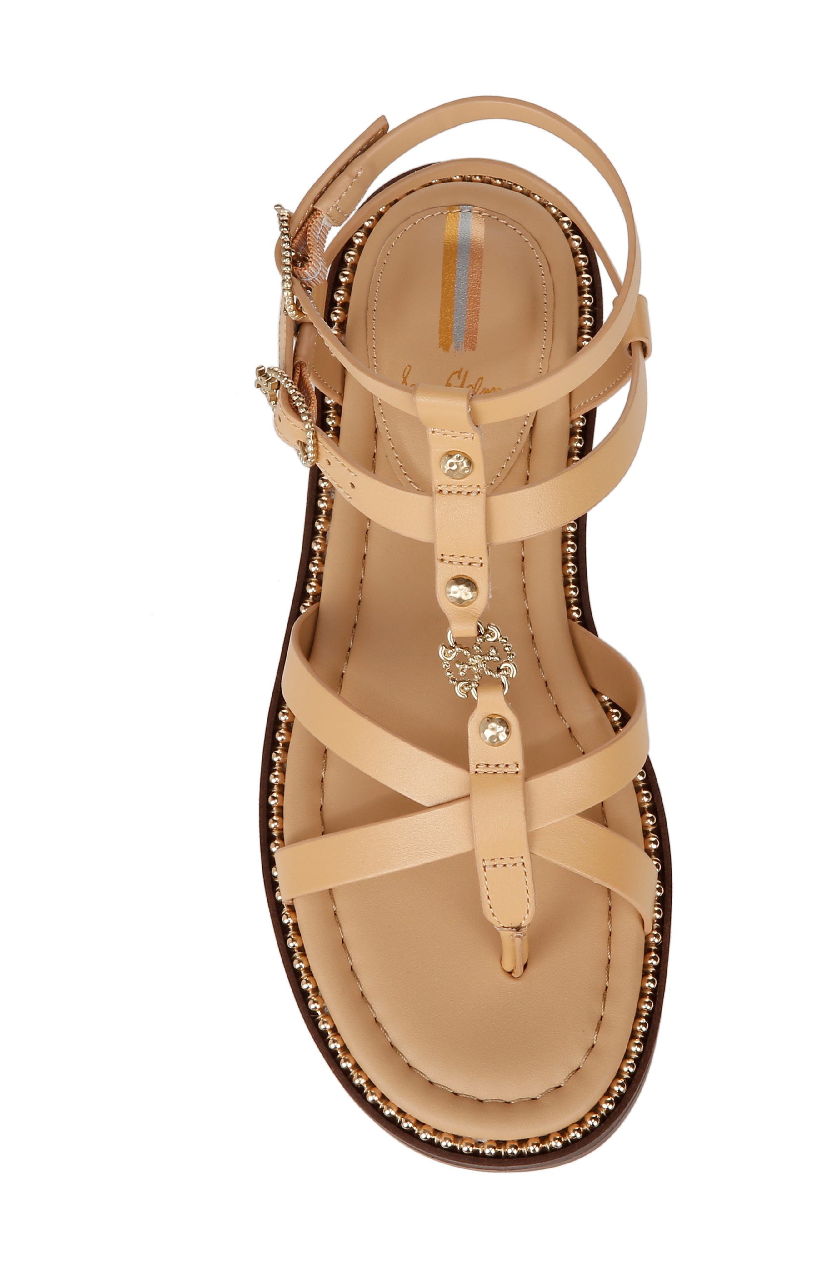 Talya Ankle Strap Sandal, Alternate, color, NATURAL