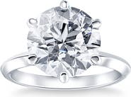 Bliss Diamond Certified 7Ct Solitaire Diamond Engagement Ring 14k Gold Lab Grown