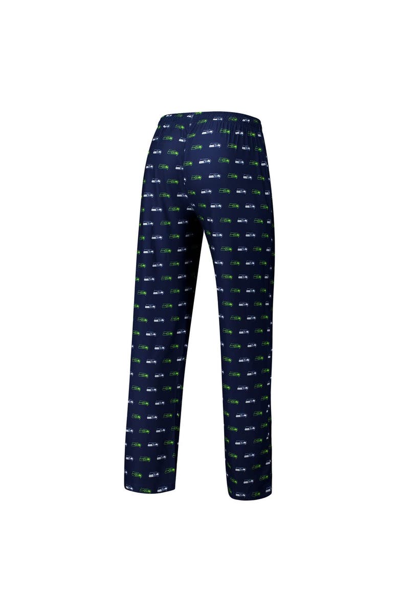 CONCEPTS SPORT Men's Concepts Sport College Navy Seattle Seahawks Record Allover Print Knit Pants, Alternate, color, College Navy