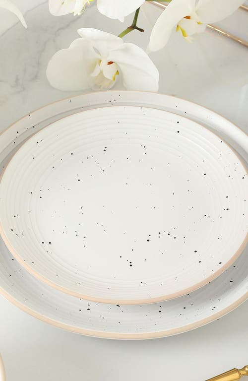 Stone Lain Lauren Stoneware 16-piece Dinnerware Set In White