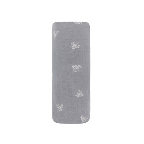 Velour Leaf Pattern Collection - Muslin Swaddle