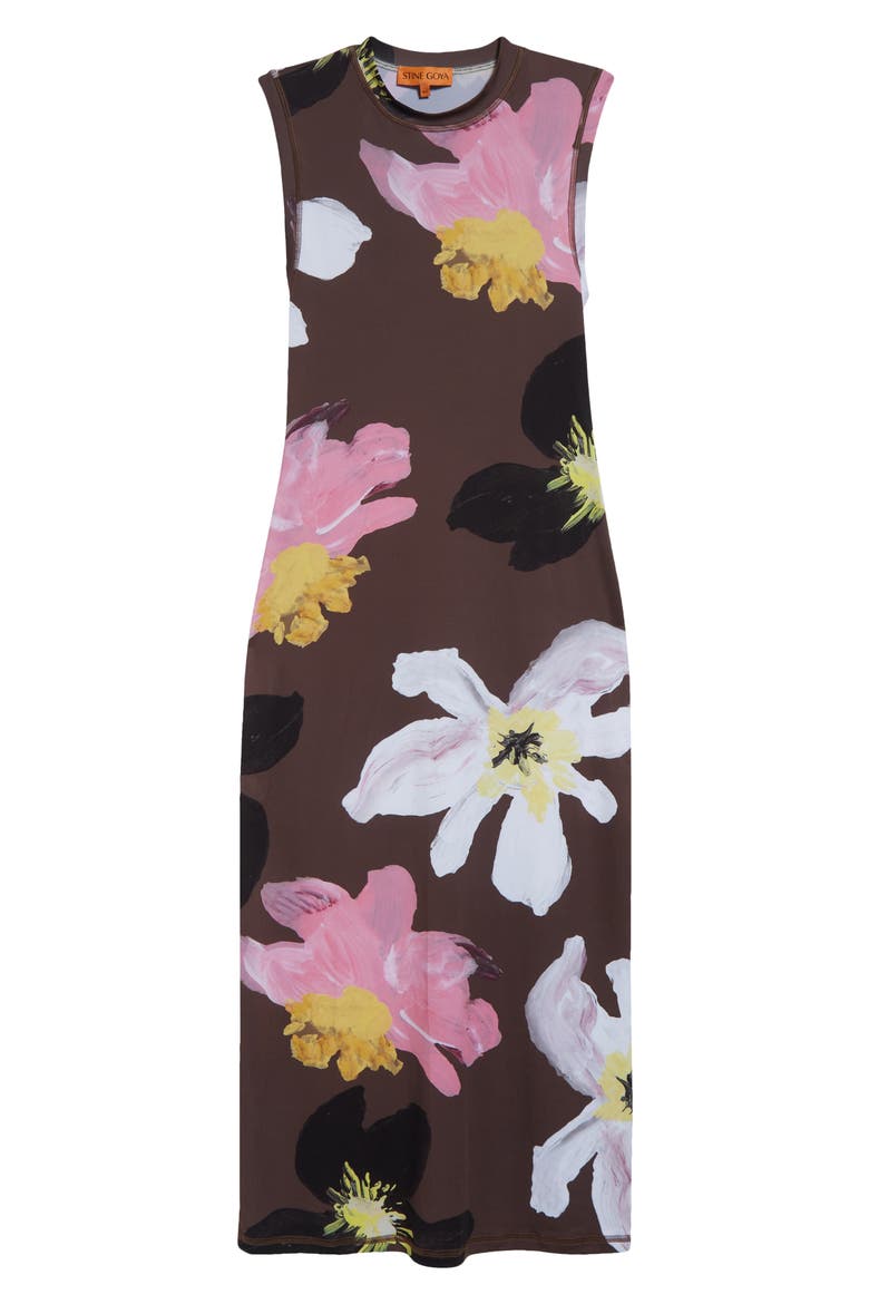 Floral Jersey Tank Dress, Alternate, color, WILD FLOWERS