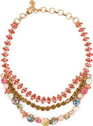 Deepa Gurnani Alka Layered Collar Necklace