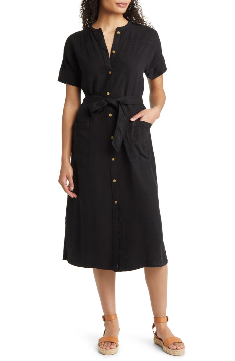 Caslon<sup>®</sup> Tie Waist Shirtdress, Main, color,