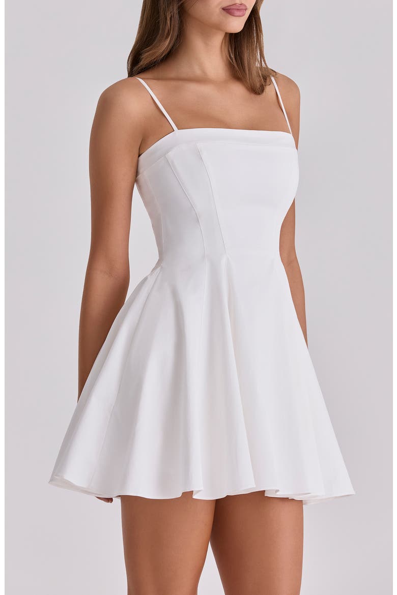 Dolly Fit & Flare Minidress, Alternate, color, WHITE