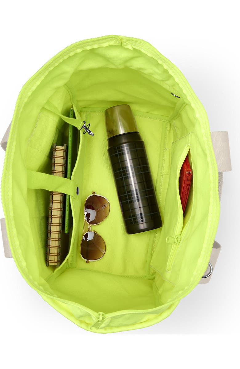 Lands' End Canvas Multiway Pocket Tote, Alternate, color, Limoncello Yellow