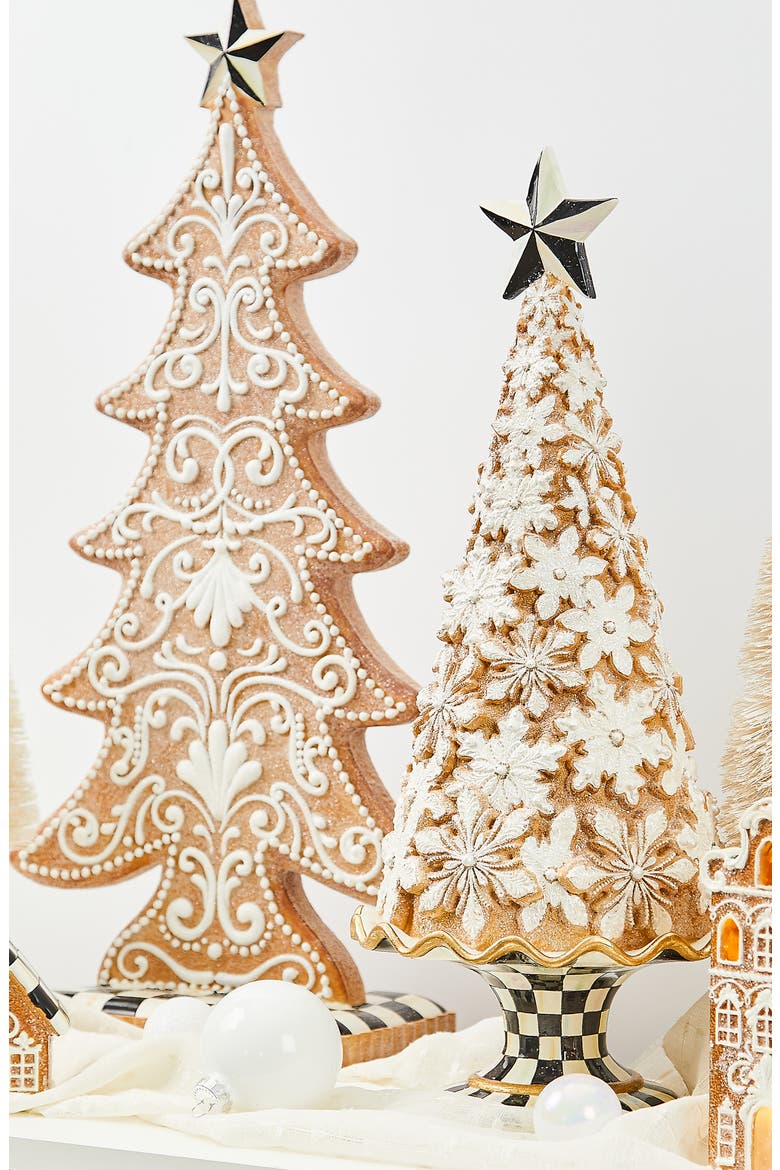 Gingerbread Cookie Christmas Tree Decoration, Alternate, color, BROWN