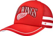 '47 Men's '47 Red Detroit Red Wings Sideband Stripes Trucker Snapback Hat