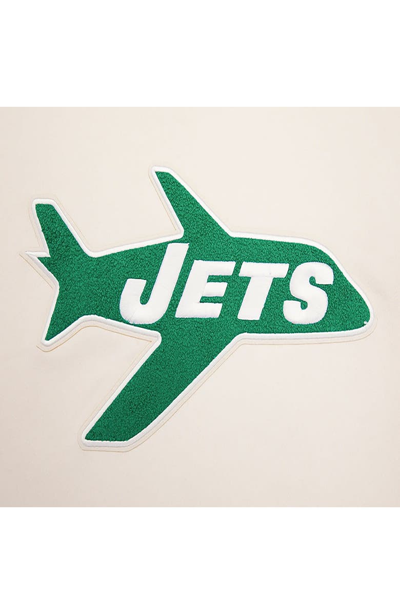 PRO STANDARD Men's Pro Standard Cream New York Jets Retro Classics Fleece Pullover Sweatshirt, Alternate, color, Cream