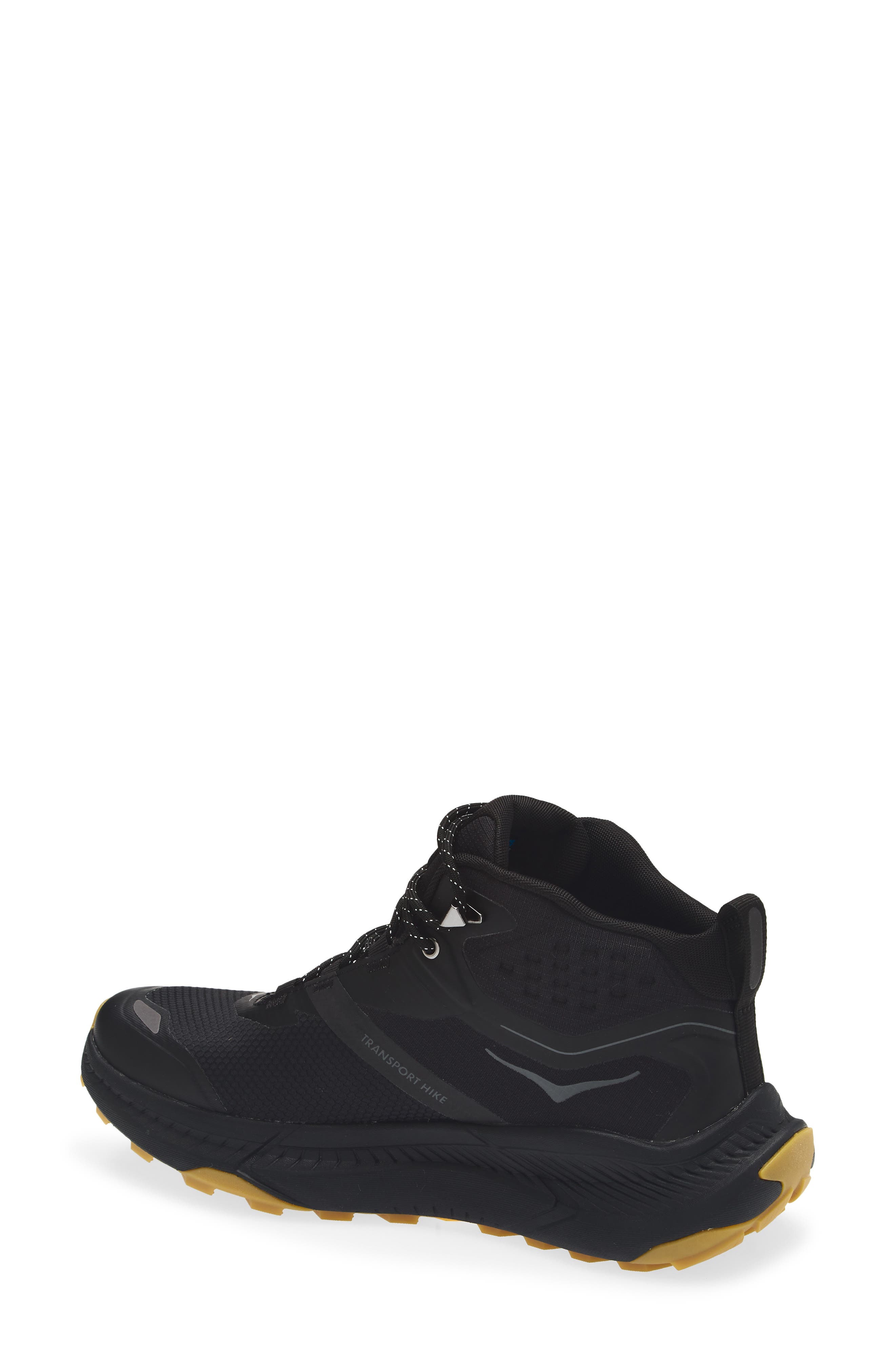 HOKA Transport Chukka GORE-Tex<sup>®</sup> Waterproof Trail Shoe, Alternate, color, Black / Black