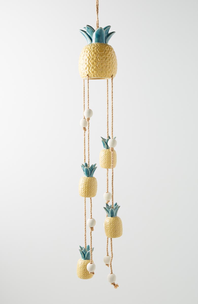 Anthropologie Home Anthropologie Pineapple Wind Chime, Main, color, 