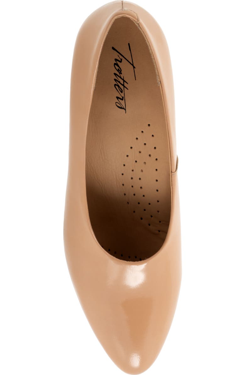 Trotters Kimber Kitten Heel Pump, Alternate, color, Beige Patent