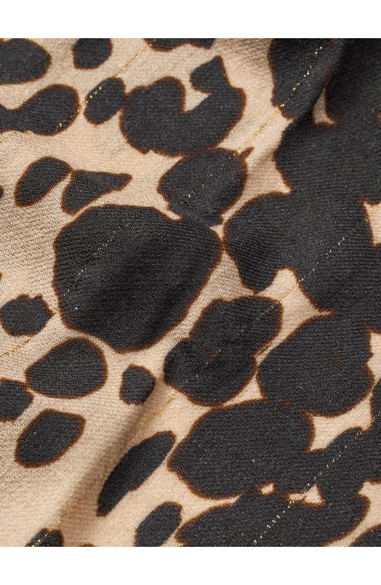 Masai Copenhagen Aeloria Animal Print Scarf, Alternate, color, Oxford Tan
