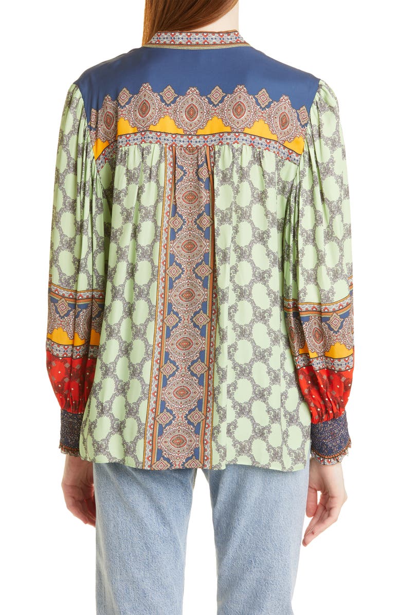 Alice + Olivia Serena Paisley Blouse, Alternate, color,
