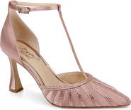 Jewel Badgley Mischka Faithlyn T-Strap Pointed Toe Pump