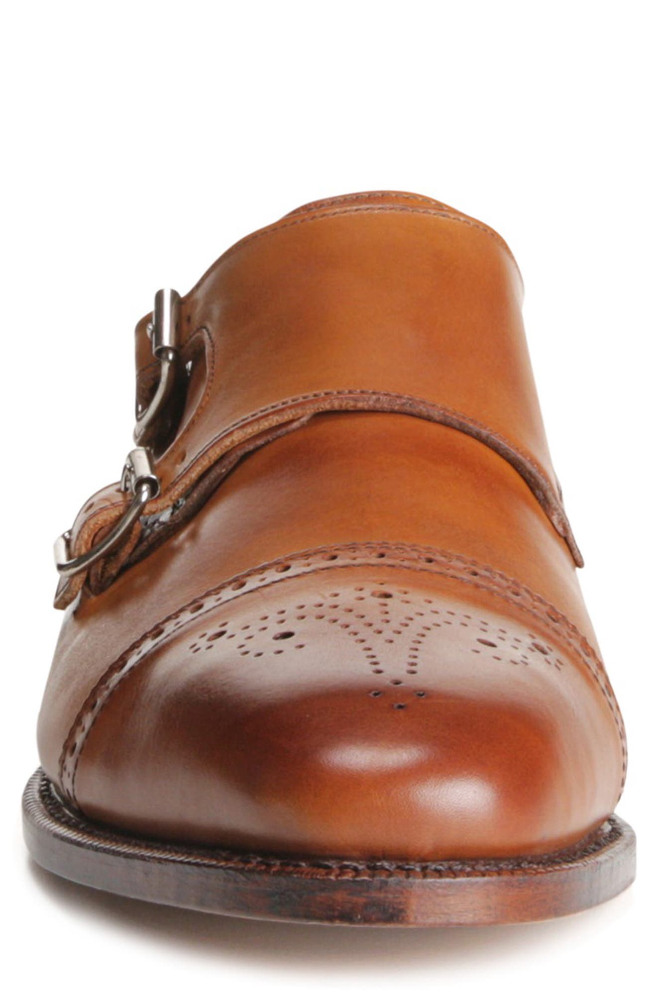 Allen Edmonds St. Johns Double Monk Strap Shoe, Alternate, color, Walnut