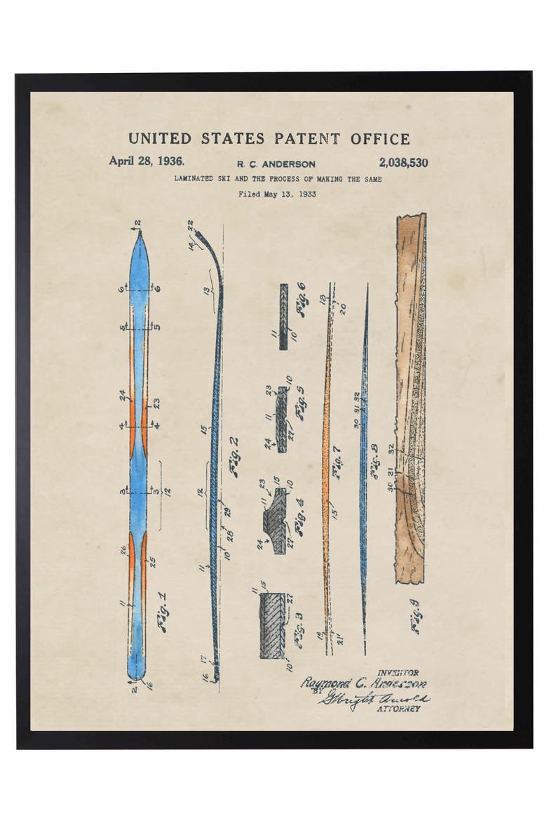 Ski Patent in Black Frame, Main, color, No Color