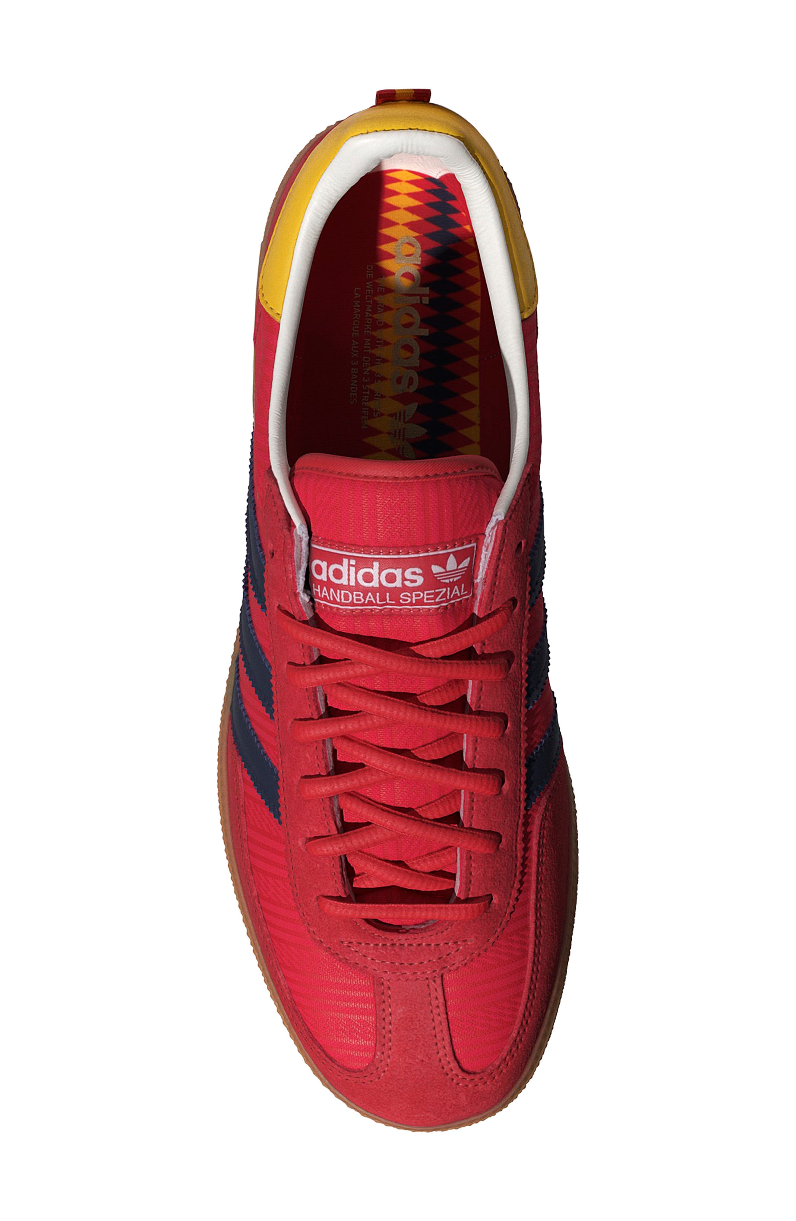 x FIFA Gender Inclusive Handball Spezial Sneaker, Alternate, color, RED/ NIGHT INDIGO/ GOLD