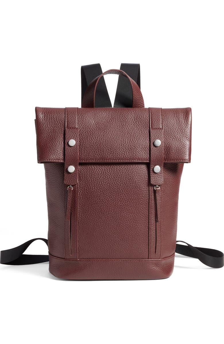 Treasure & Bond Remy Pebbled Leather Backpack, Main, color,
