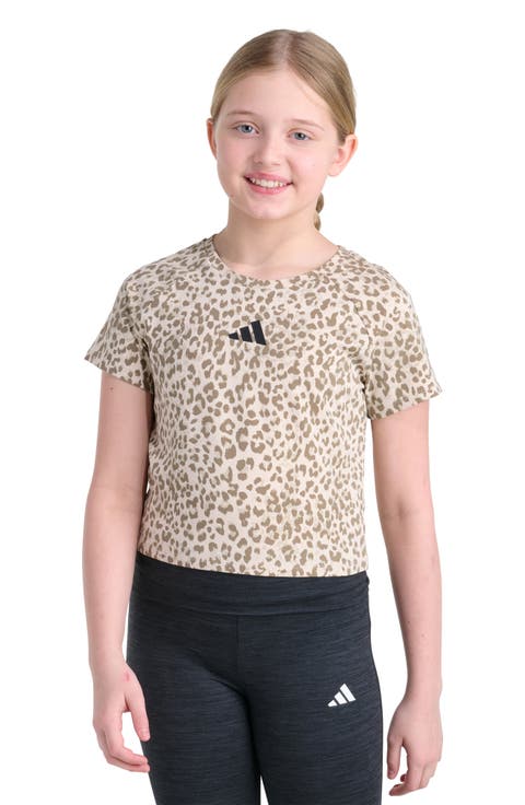 Kids' Leopard Print Raglan T-Shirt