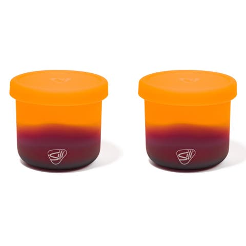 Silicone 10oz Lidded Bowls 2 Pack