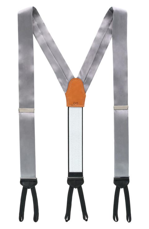 Sutton Solid Silk Suspenders