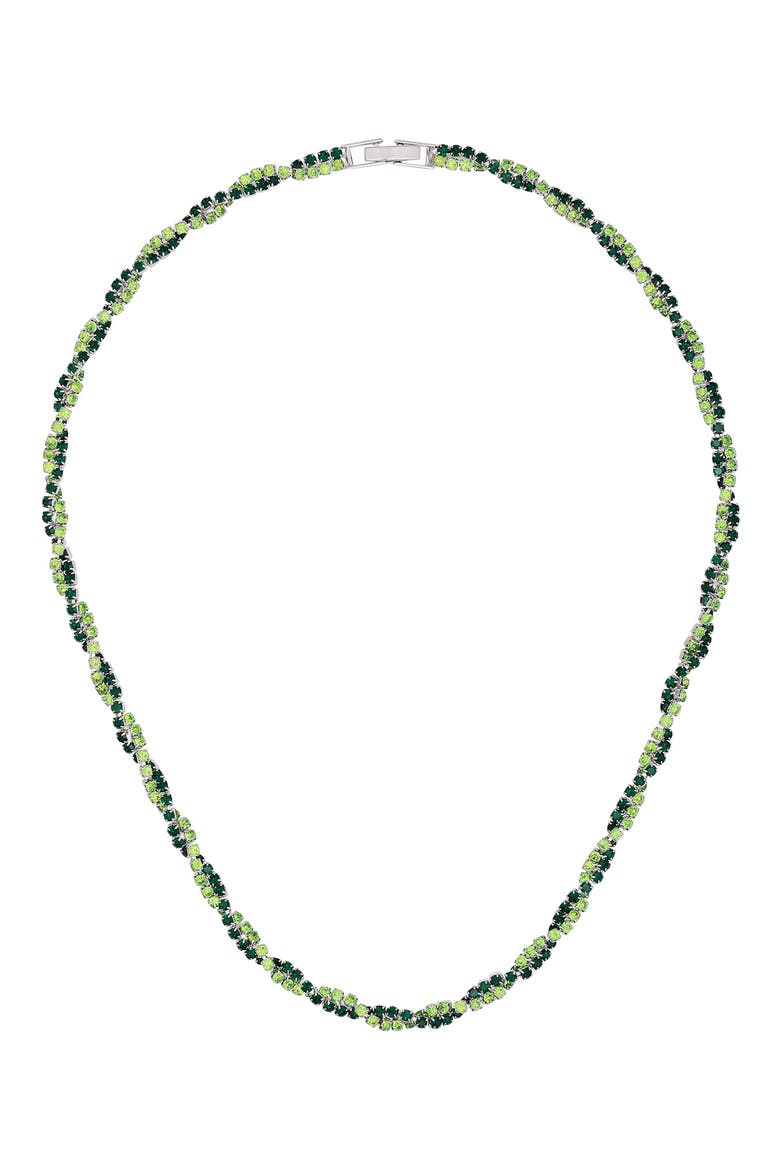 Twisted Necklace, Main, color, SILVER TONE