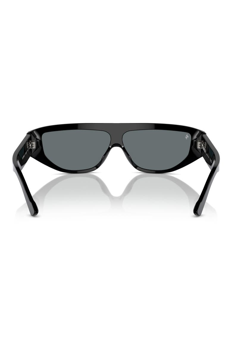 125mm Rectangular Shield Sunglasses, Alternate, color, BLACK / GREY