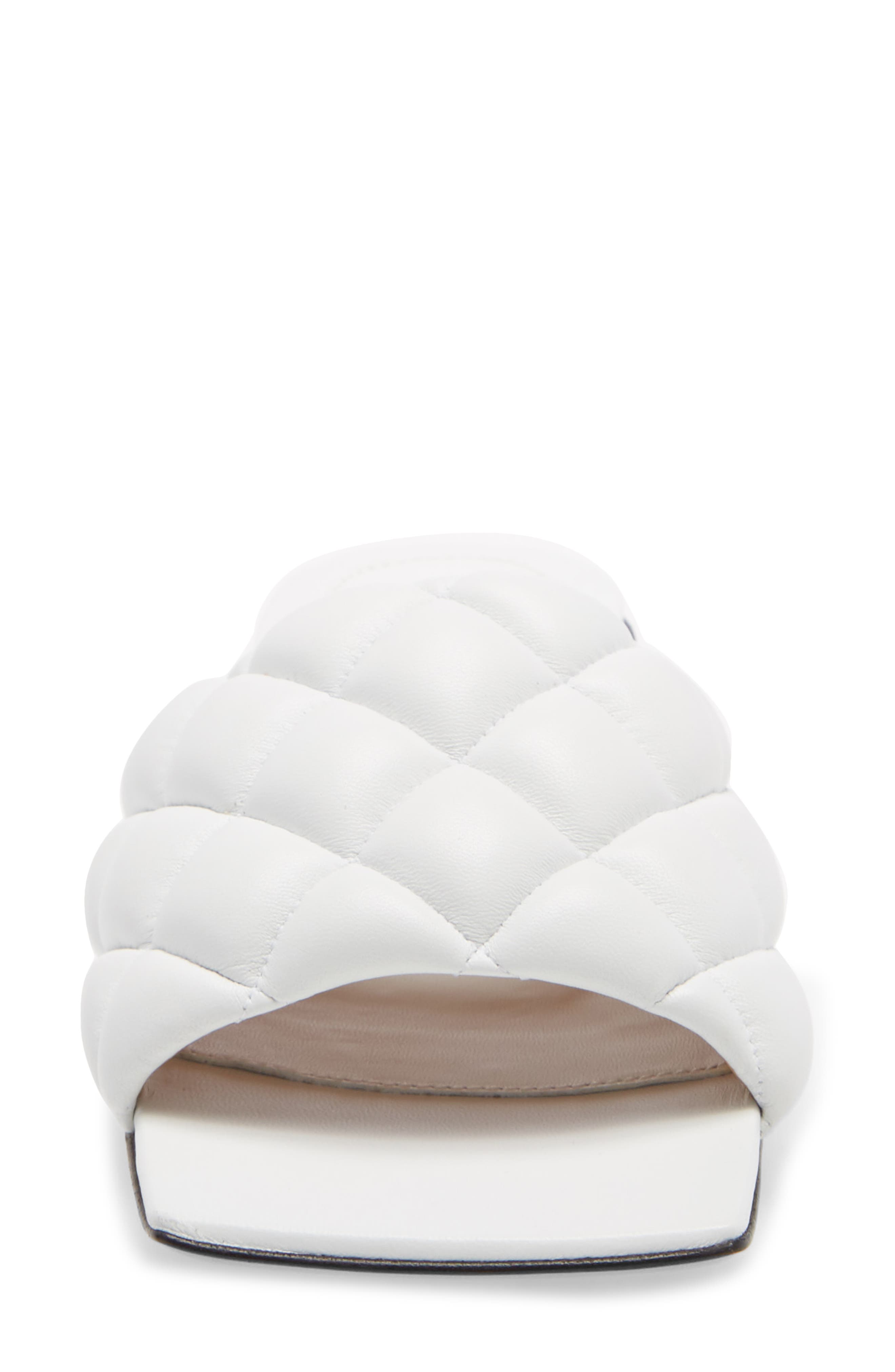 Padded Slide Sandal, Alternate, color, OPTIC WHITE