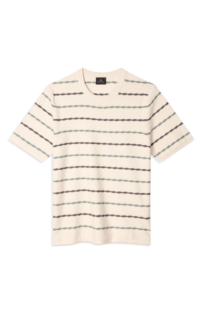 PS Paul Smith Short Sleeve Stripe Sweater, Main, color, 