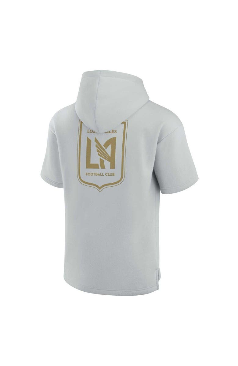 Fanatics Signature Unisex Fanatics Signature Gray LAFC Elements Super Soft Fleece Short Sleeve Pullover Hoodie, Alternate, color, Gray