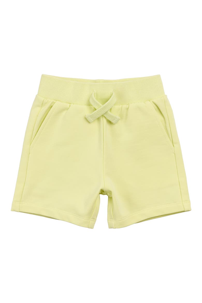 Stretch Organic Cotton French Terry Sweat Shorts, Main, color, YELLOW
