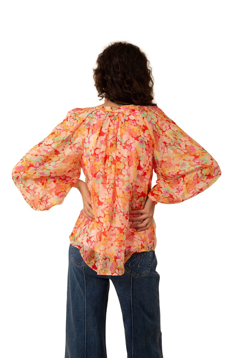 Hale Bob Octavia Chiffon Top, Alternate, color, 