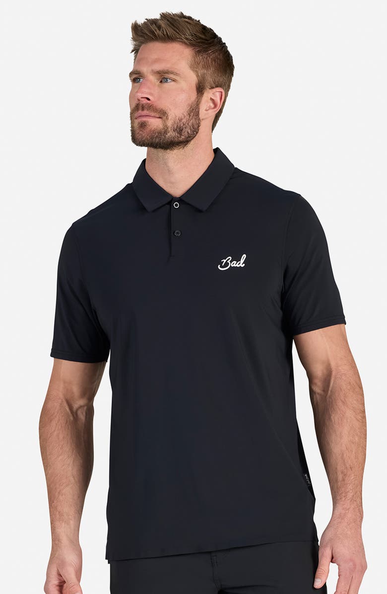 Bad Birdie Vapor Cooling Performance Polo, Alternate, color, Black