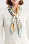 Pleated Satin Scarf