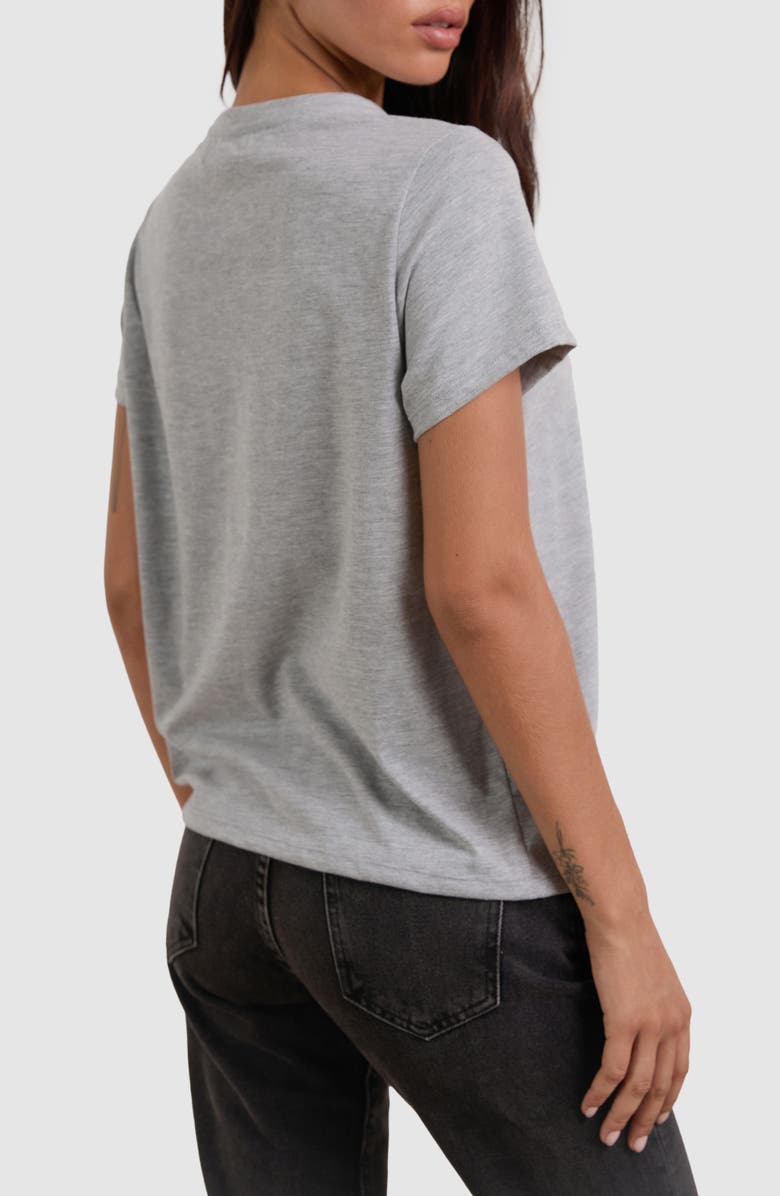 Motel Saki Lucky Star Cotton Graphic T-Shirt, Alternate, color, Grey Marl Lucky Star