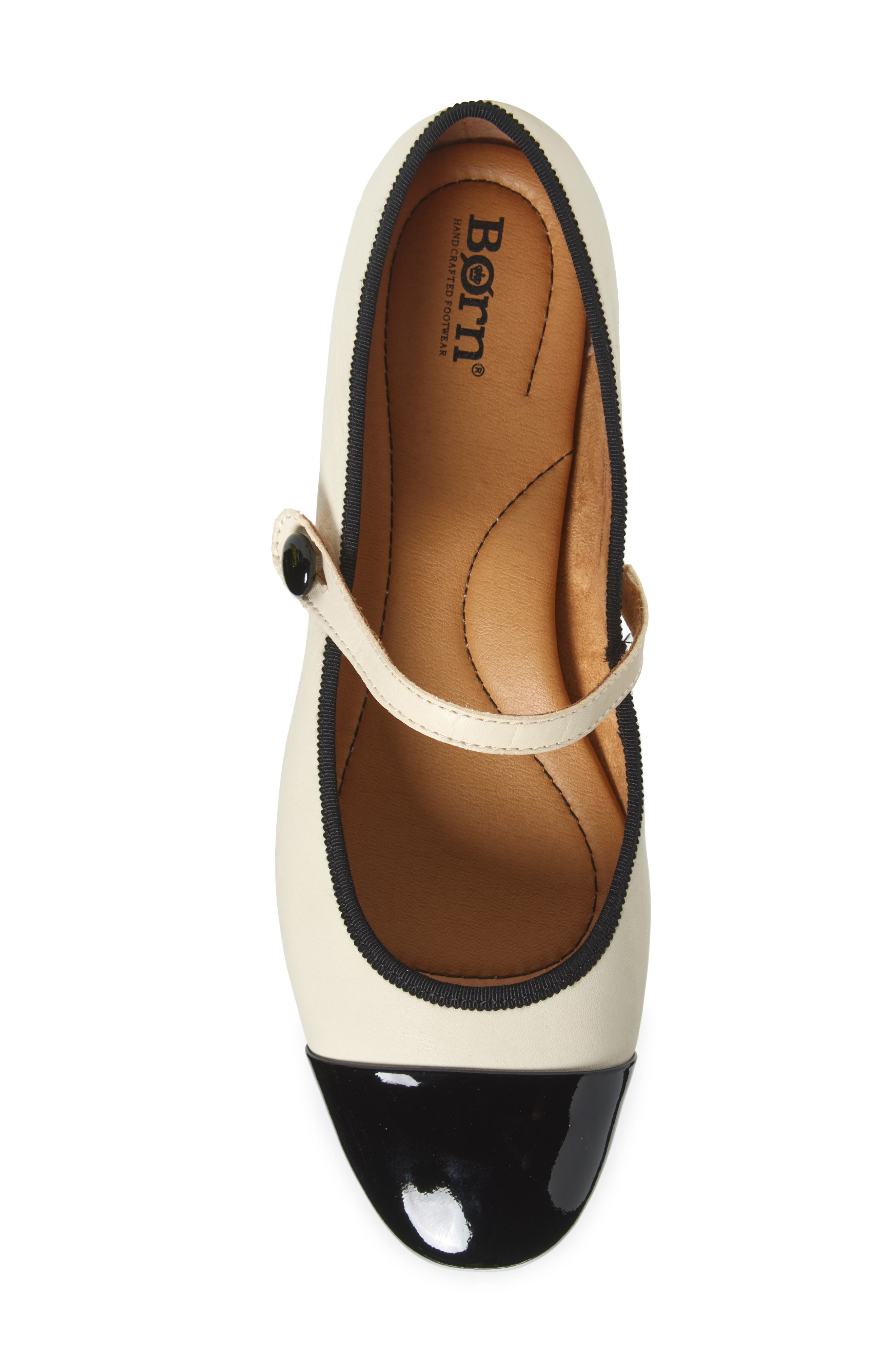 Panda Cap Toe Mary Jane, Alternate, color, CREAM