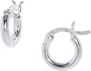 Argento Vivo Sterling Silver Small Hoop Earrings