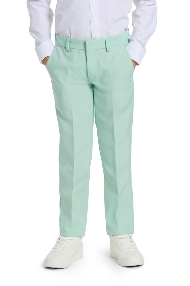 Kids' Magic Mint Two-Piece Suit & Clip-On Tie, Alternate, color, MINT