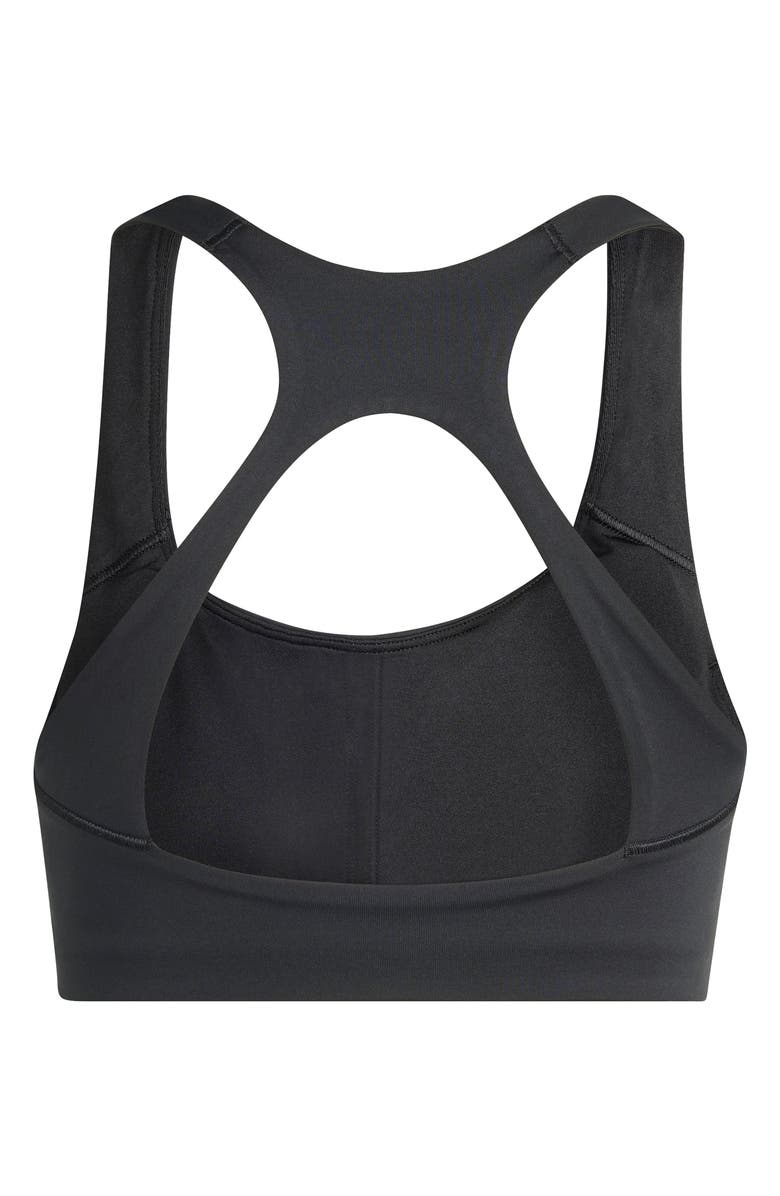 adidas Optime Climacool Sports Bra, Alternate, color, Black