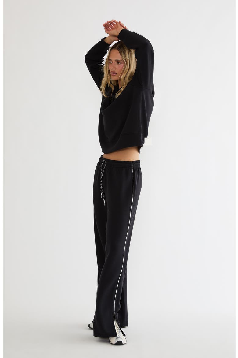 Mara Quarter Zip Pullover, Alternate, color, NOIR FROST