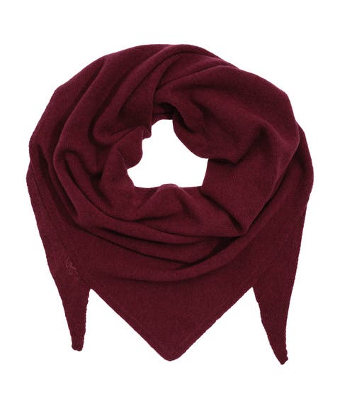 knit triangle scarf