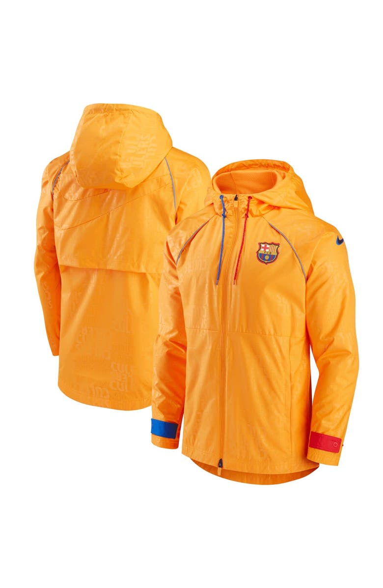 Nike Men's Nike Orange Barcelona All-Weather Full-Zip Jacket, Main, color, Orange
