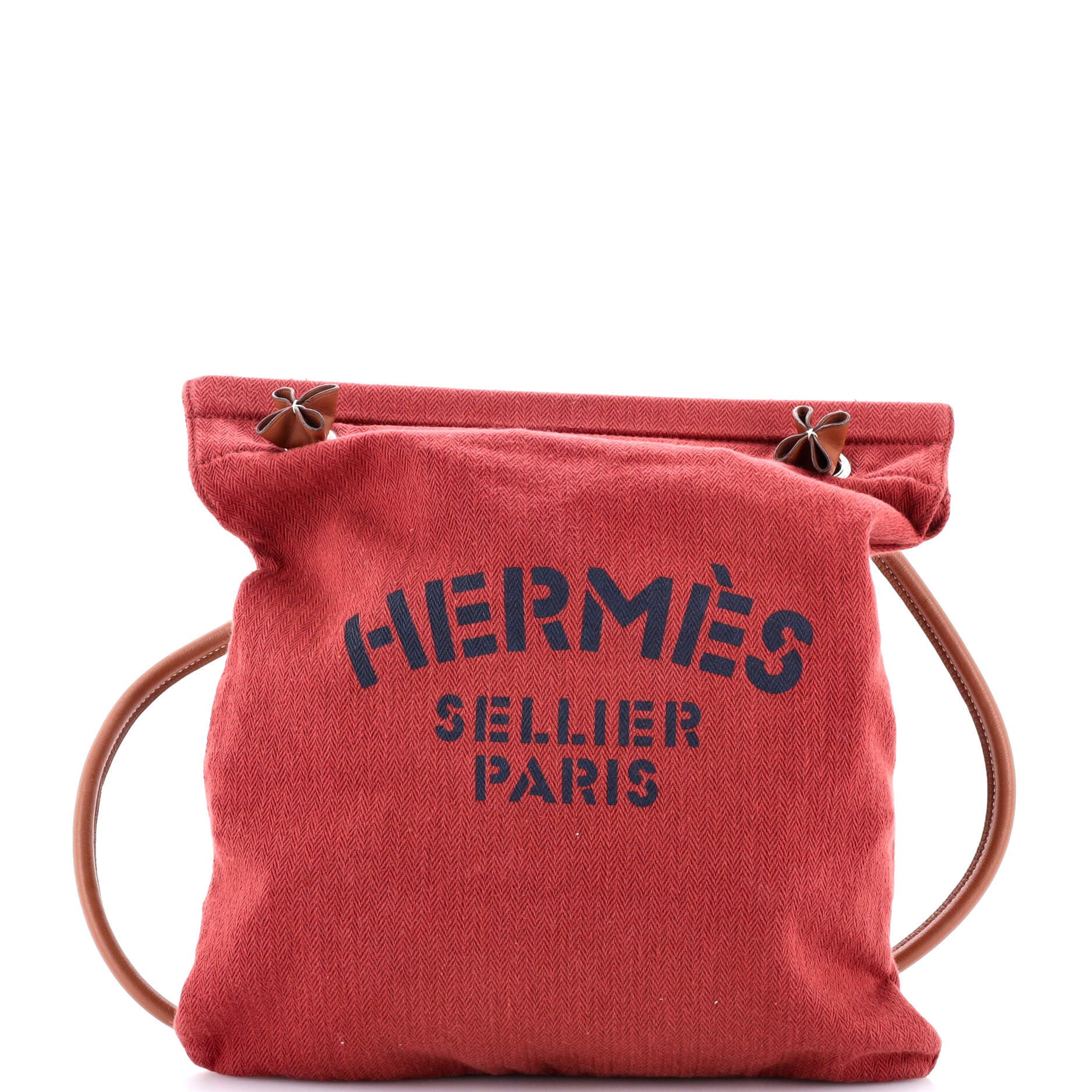 Pre-Owned Hermes Aline Bag Toile MM, Main, color, 