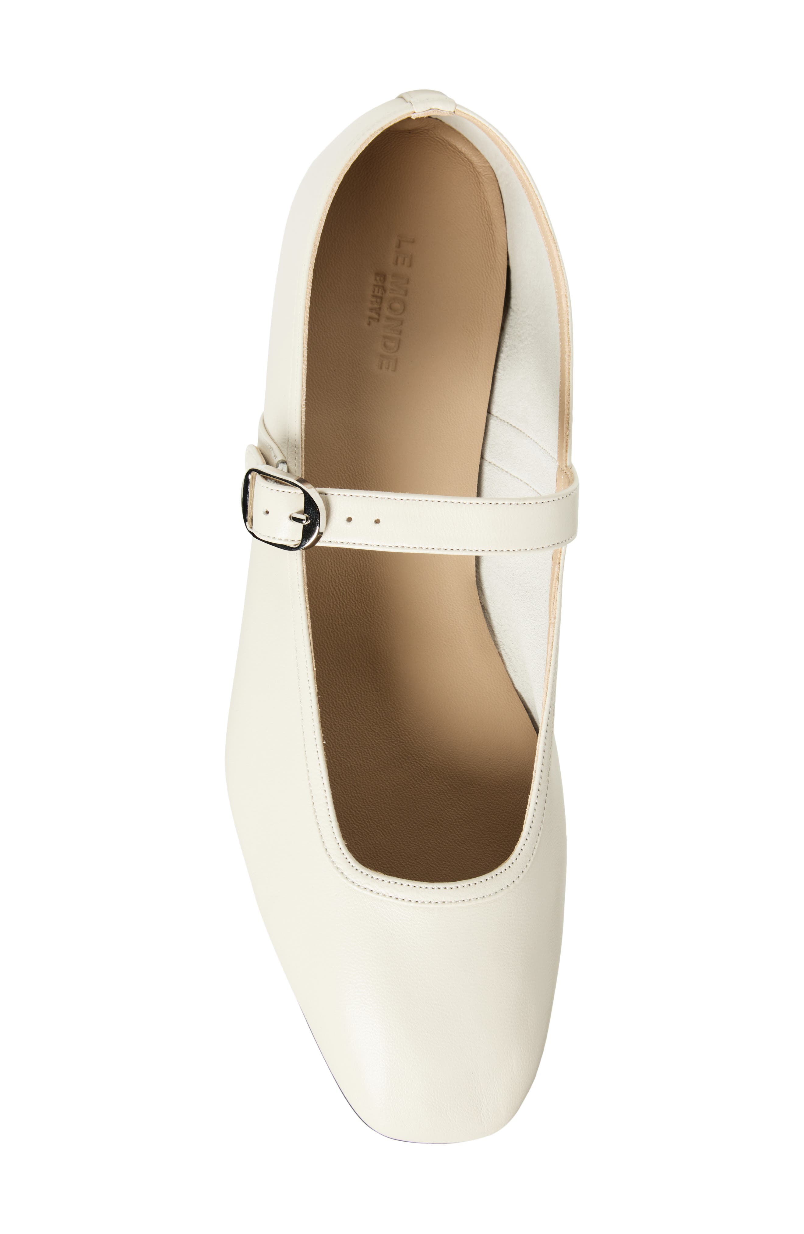 Le Monde Beryl Ballet Mary Jane, Alternate, color, Ecru